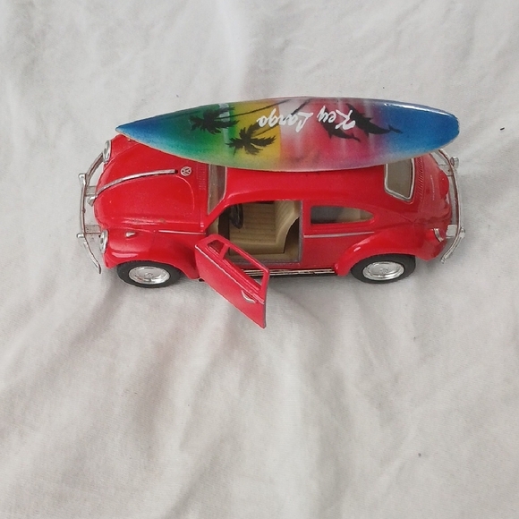 Red Toy Car with Surfboard - Picture 5 of 5